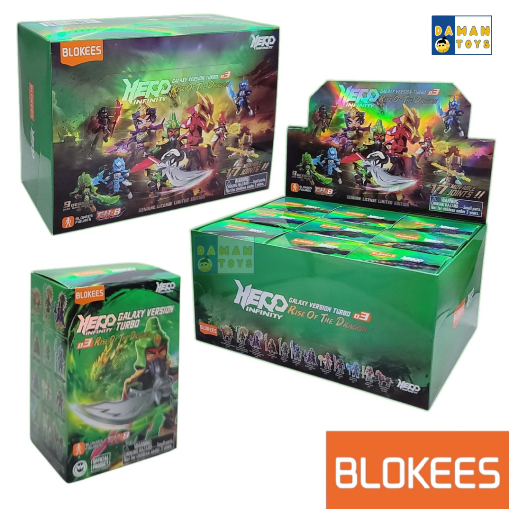 Blokees Sun Go Kong Guan Yu Figure Blind Box Three Kingdom Hero Infinity Rise of the Dragon GVT03