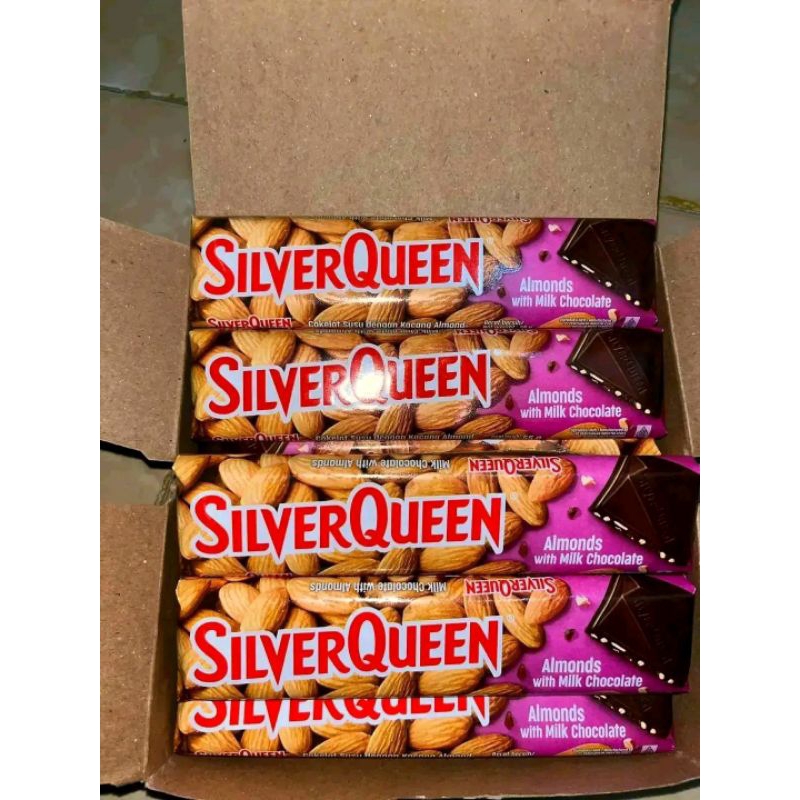 

Coklat Silverqueen uk 55gram besar 1 box isi 10 pcs