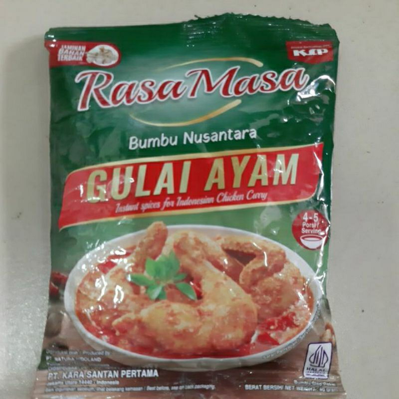 

RASA MASA "GULAI AYAM" 40 Gr (PROMO BELI 1 GRATIS 1)