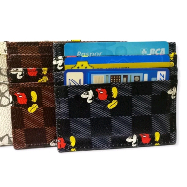 DOMPET CARD HOLDER MICKEY MOUSE 6 SLOT CARD + 1 SLOT MONEY