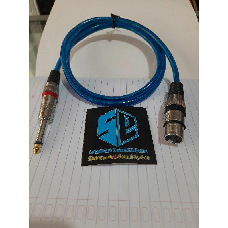 kabel input XLR jack toa to socket canon