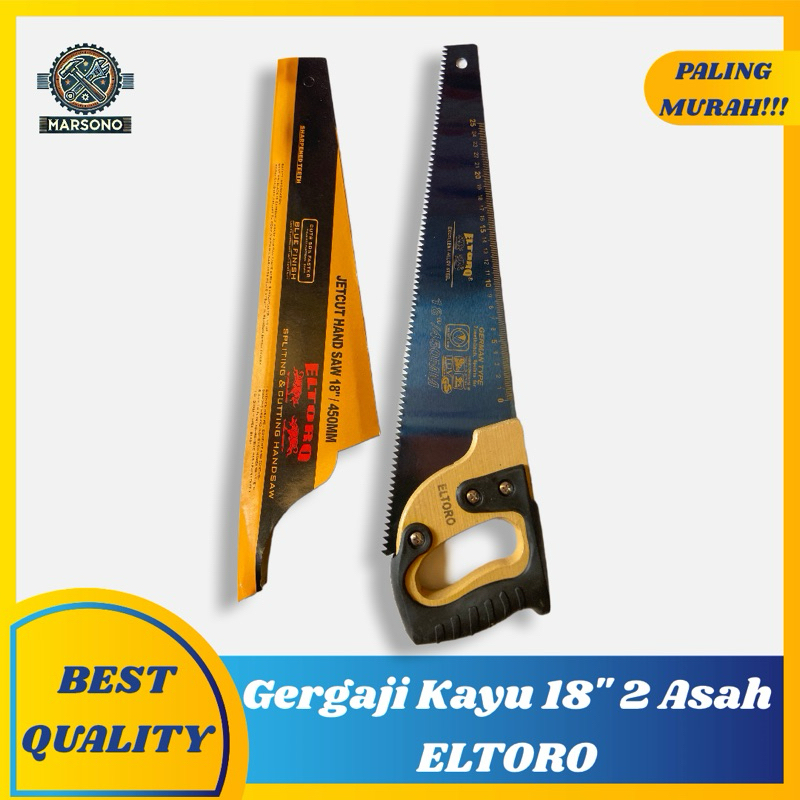 Gergaji Kayu 18" 2 Asah ELTORO