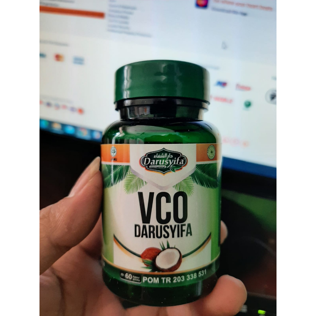 Kapsul Minyak Kelapa Murni VCO Darusyifa - Virgin Coconut Oil BPOM Isi 60