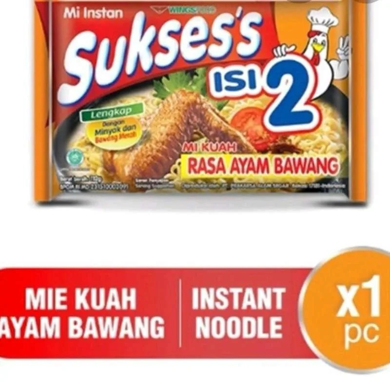 

Mie Sukses isi 2 Rasa Ayam Bawang Mie Instan 115gr