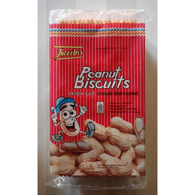 

(INSTANT & SAMEDAY) INTERBIS Biskuit Krim Kacang 275 Gram