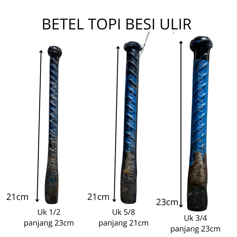 BETEL TOPI BESI ULIR/BETEL PAHAT