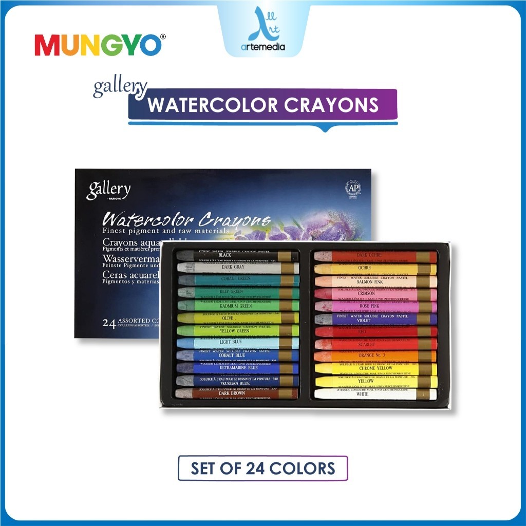 

Gramedia Surabaya - Mungyo Gallery Watercolor Crayon Set Krayon Cat Air set 24