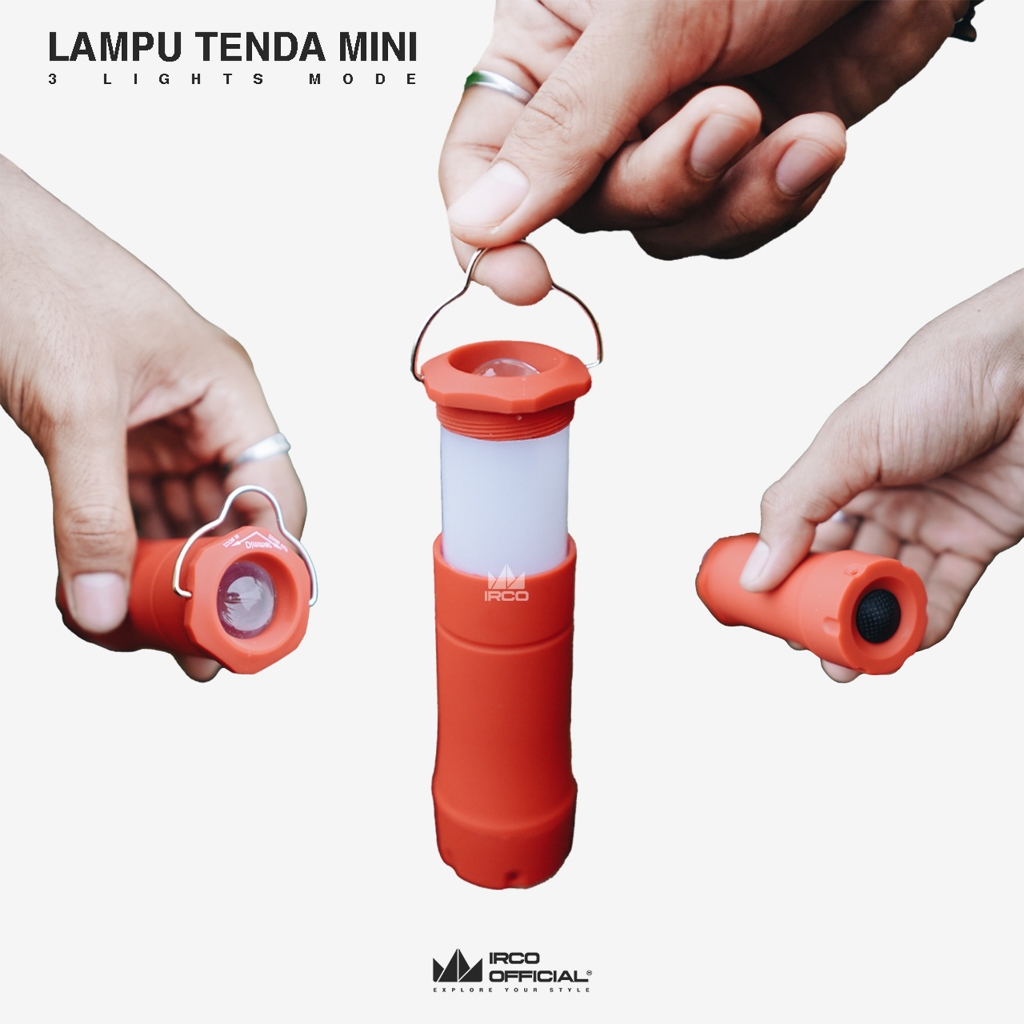 IRCO Lampu Tenda Camping Outdoor Baterai Tahan Lama - Lentera Gantung Led Emergency Lamp Minimalis