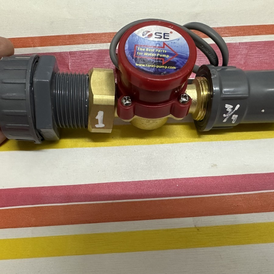 Flow Switch SanEI - 1/2" 3/4" 1" - otomatis pompa dorong Flow switch 1/2"x 1/2" flow switch 3/4" x 3