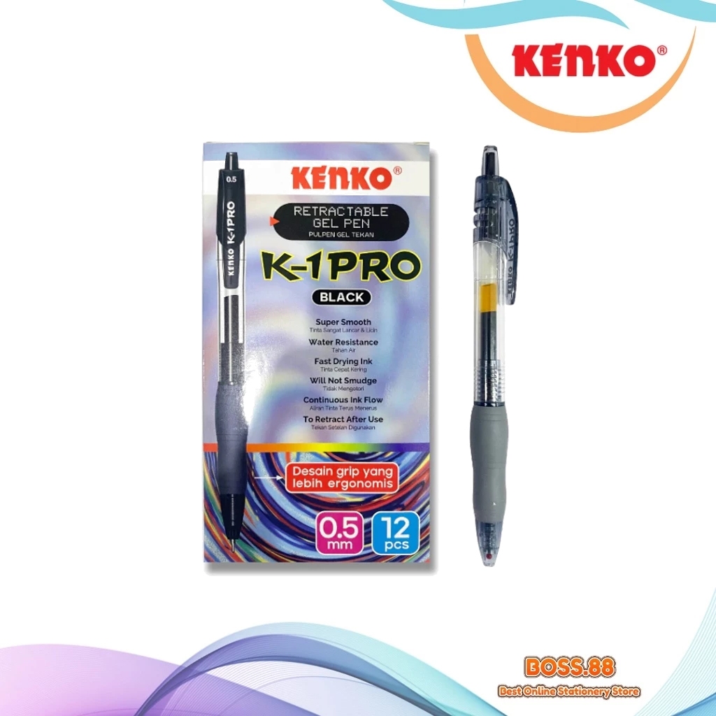 

GEL PEN / PULPEN GEL KENKO K-1 PRO (12 PCS)