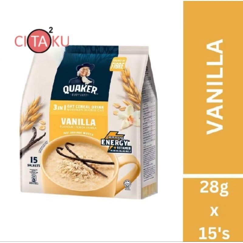 

Quaker 3 in 1 Vanilla Oat Cereal Drink Malaysia
