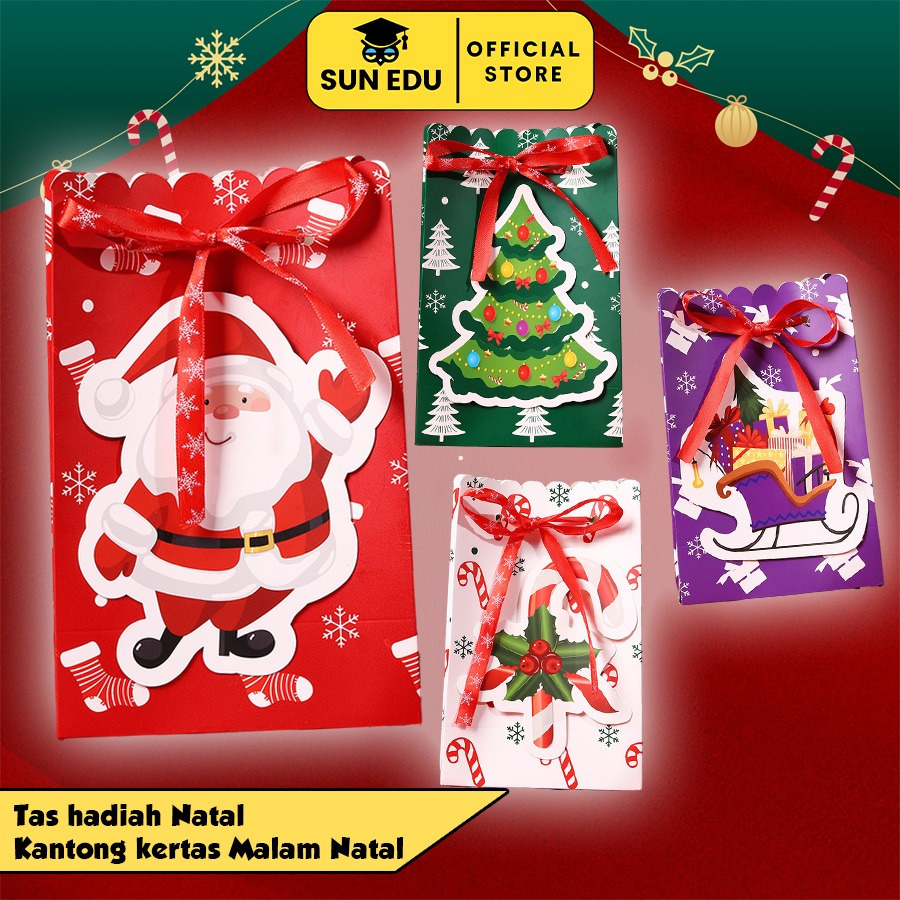 

Christmas Paperbag Kantong Kertas Tas Goodie Bag Natal Kantong Hadiah Natal Kantong Natal