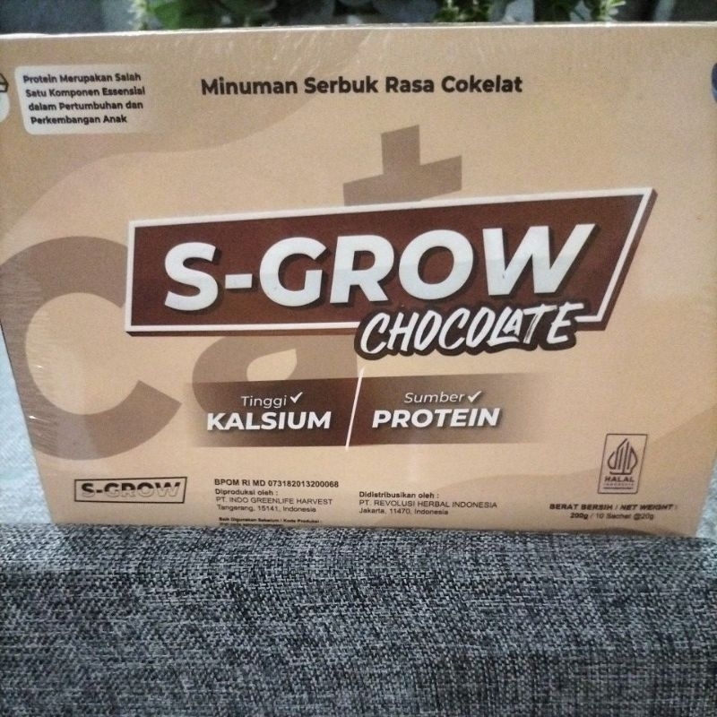 

PROMO CUCI GUDANG! S GROW CHOCOLATE 200gr (10 sachet @20gr). Susu Peninggi Badan untuk Remaja. Paling Murah