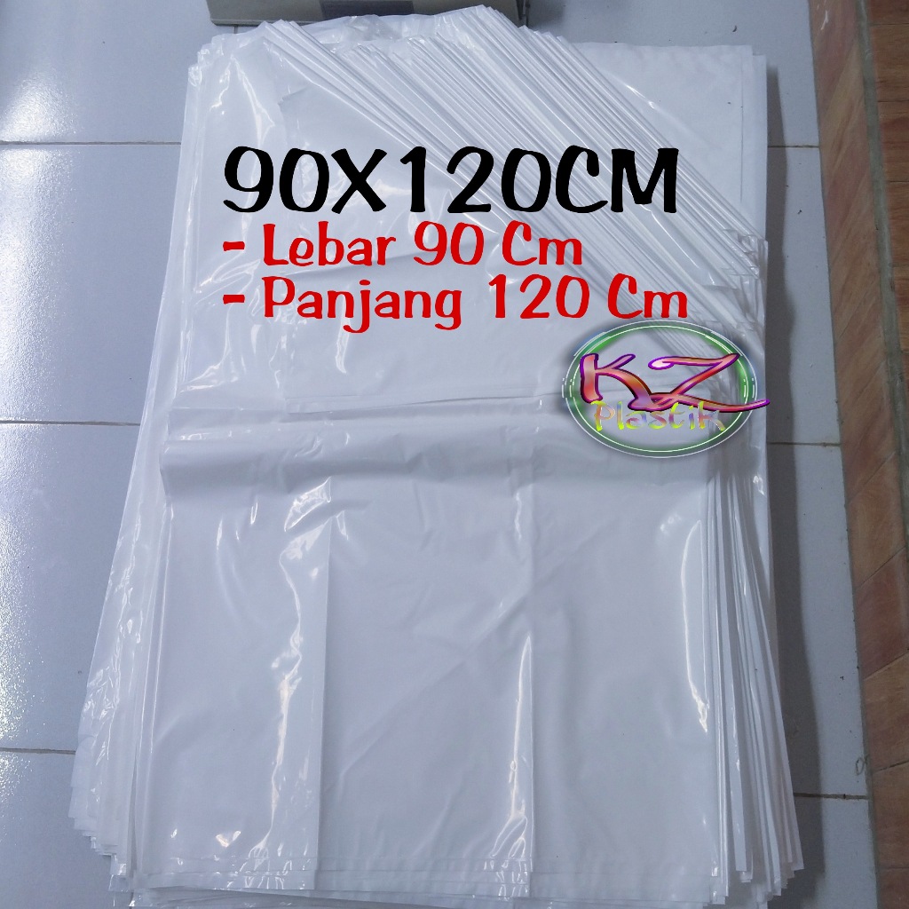 Kantong Plastik Sampah 90 x 120 Cm / Kantong Sampah Putih 90x120 Cm Plastik Putih 90 x 120 Cm