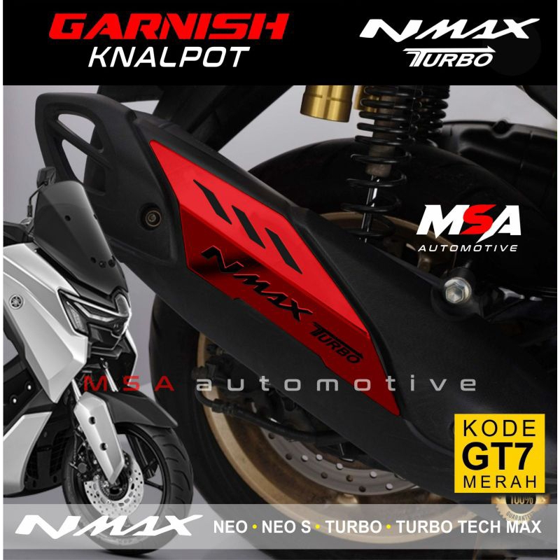 Garnish Cover knalpot NMAX Neo, Neo s, turbo, turbo tech max