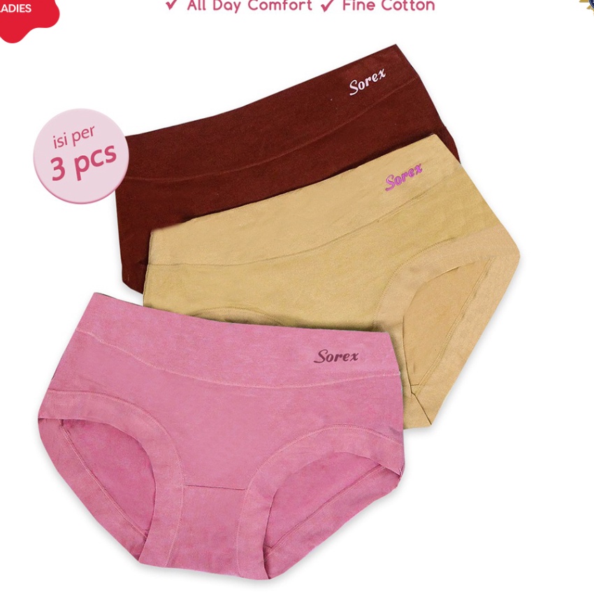 KI3 Sorex 3 Pcs CD Basic Midi Katun Mix Warna Random CD 1232