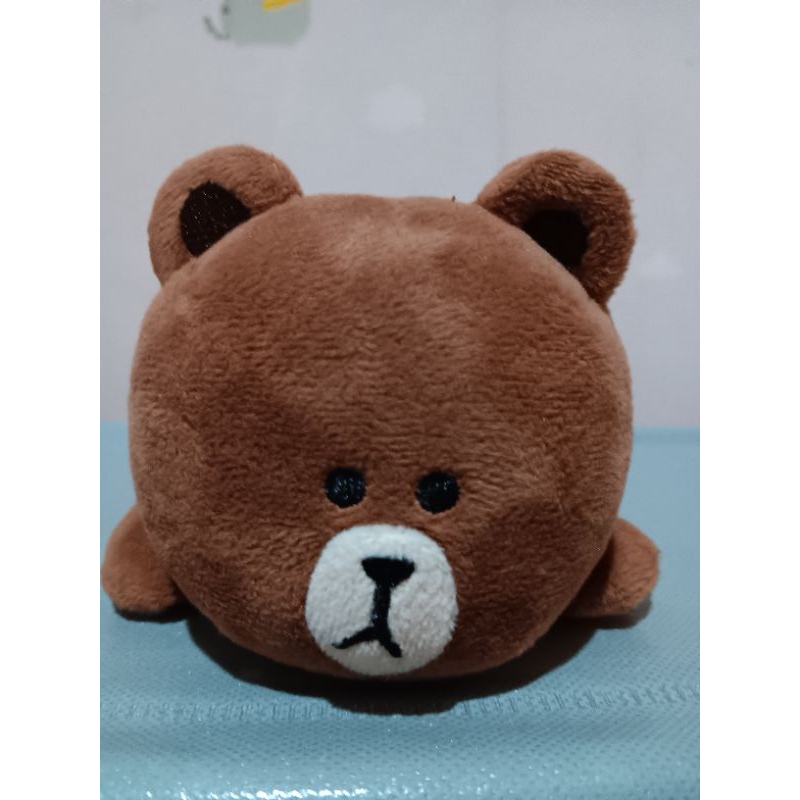 Jual Line Friends Brown Pencil case/Tempat pensil Ori Line Friend bahan bulu halus