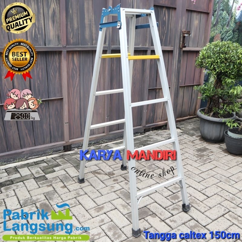 Tangga Lipat Aluminium Ladder Ukuran 1,5 Meter / 150 Cm