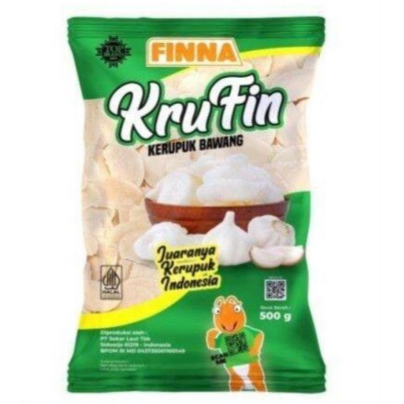 

Kerupuk Bawang / Krufin - Kerupuk Finna rasa bawang 250 & 500gr