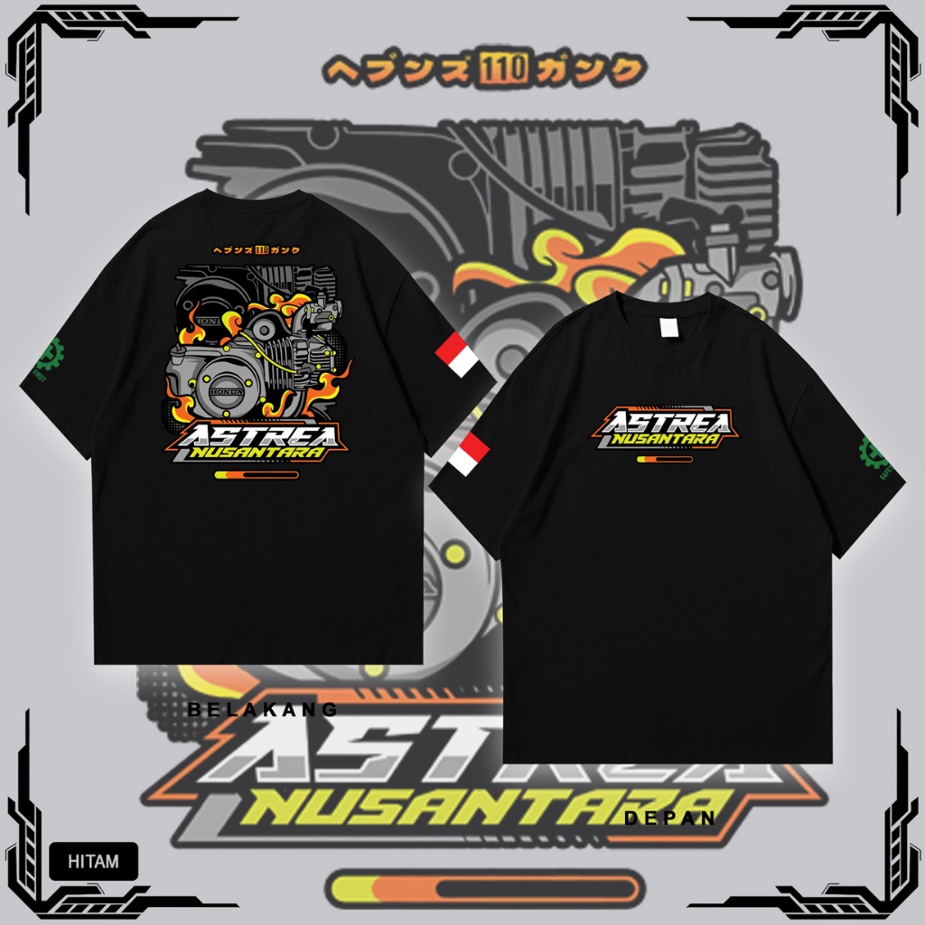 Baju Kaos ASTREA NUSANTARA | Kaos Racing | Astrea Grand | kaos Distro | Kaos Pria | Kaos Wanita