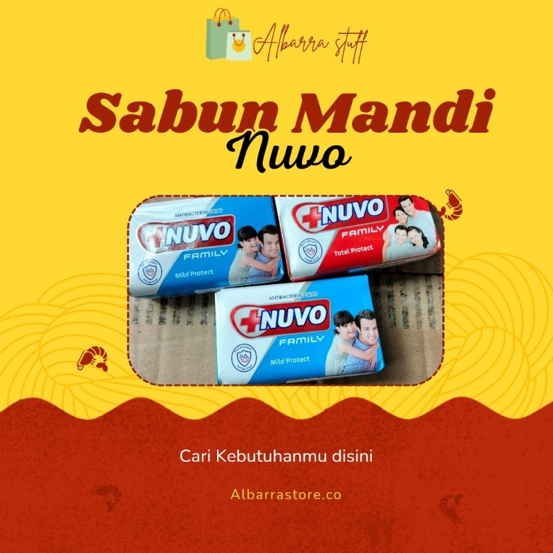 Sabun Mandi Batang Sabun Nuvo isi 3 murah