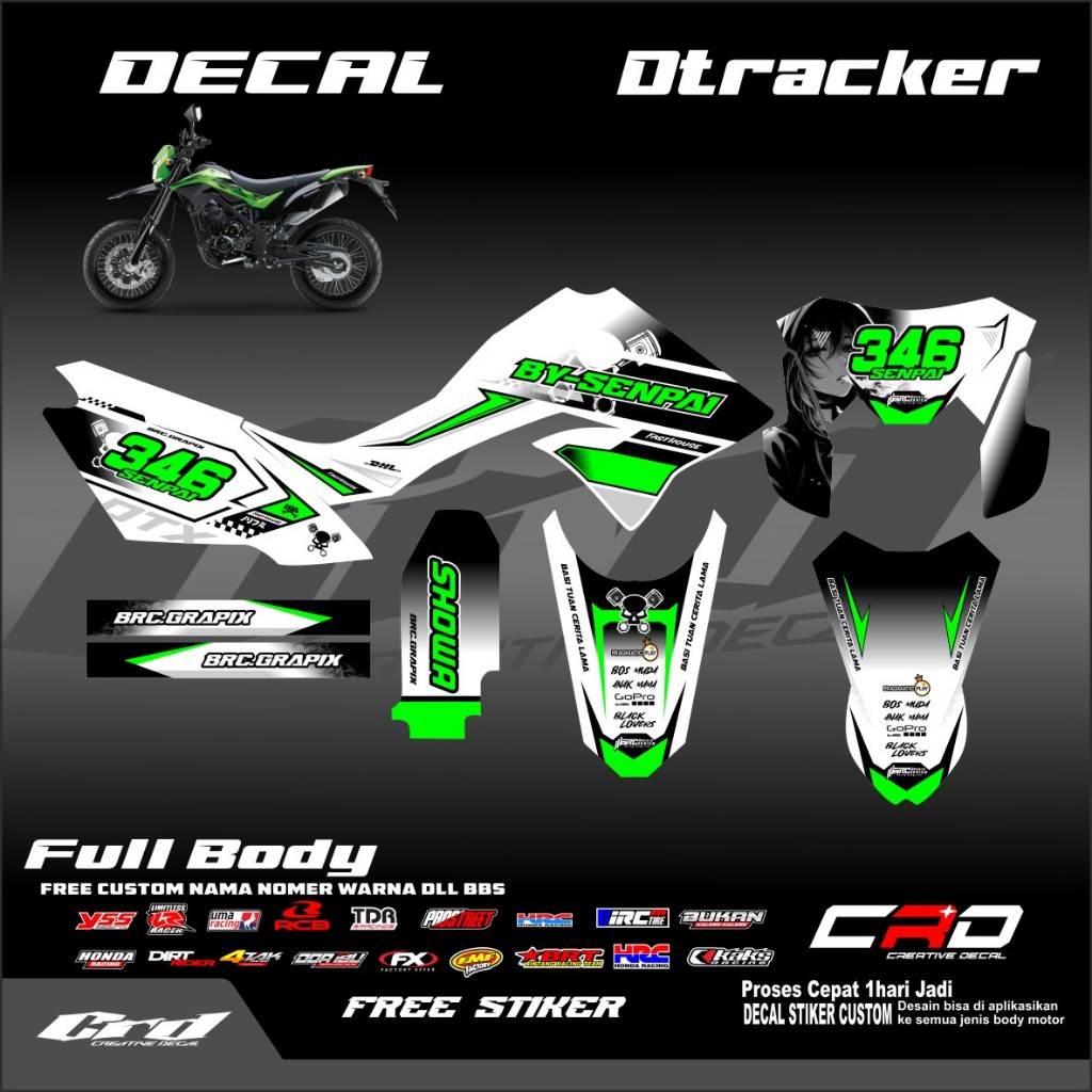 Decal Dtracker keren bisa custom