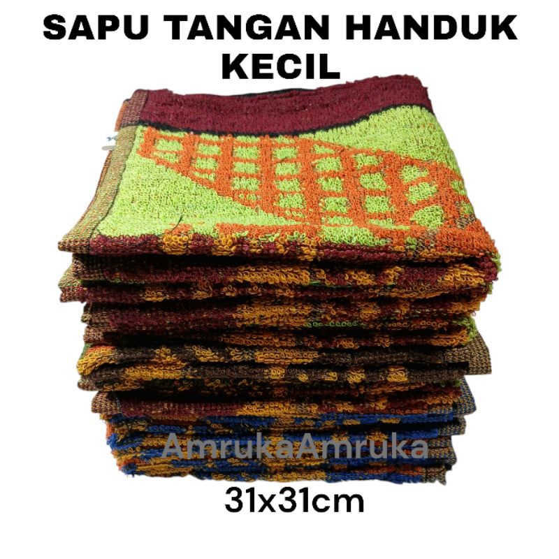 TOYODA Sapu Tangan Handuk Kecil Sapu Tangan Handuk Motip Sapu Tangan Handuk (isi 3pcs)