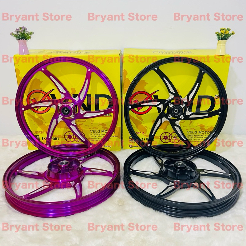 VELG VND RACING ORIGINAL SIX STAR V2 PALANG 6 140x17 & 160x17 JUPITER Z MX OLD FIZR VEGA ZR 140 160 