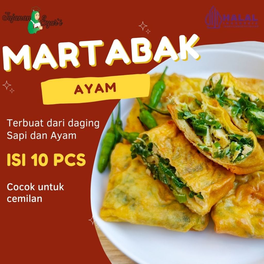 

Martabak Mini Isi Ayam 10 Pcs