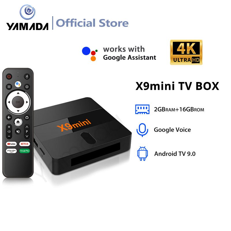 Neptunues - Tripsky X9mini Android Tv Box Ram 4gb Rom 32gb Bluetooth Tv Box Android 9 Support 4K Sma