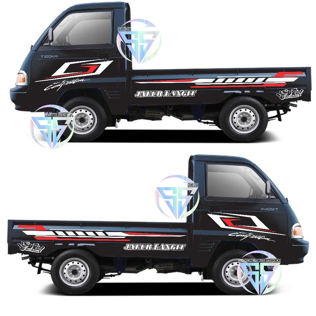 Stiker mobil pick up suzuki futura cutting stiker list body bak pick up futura new carry granmax apv