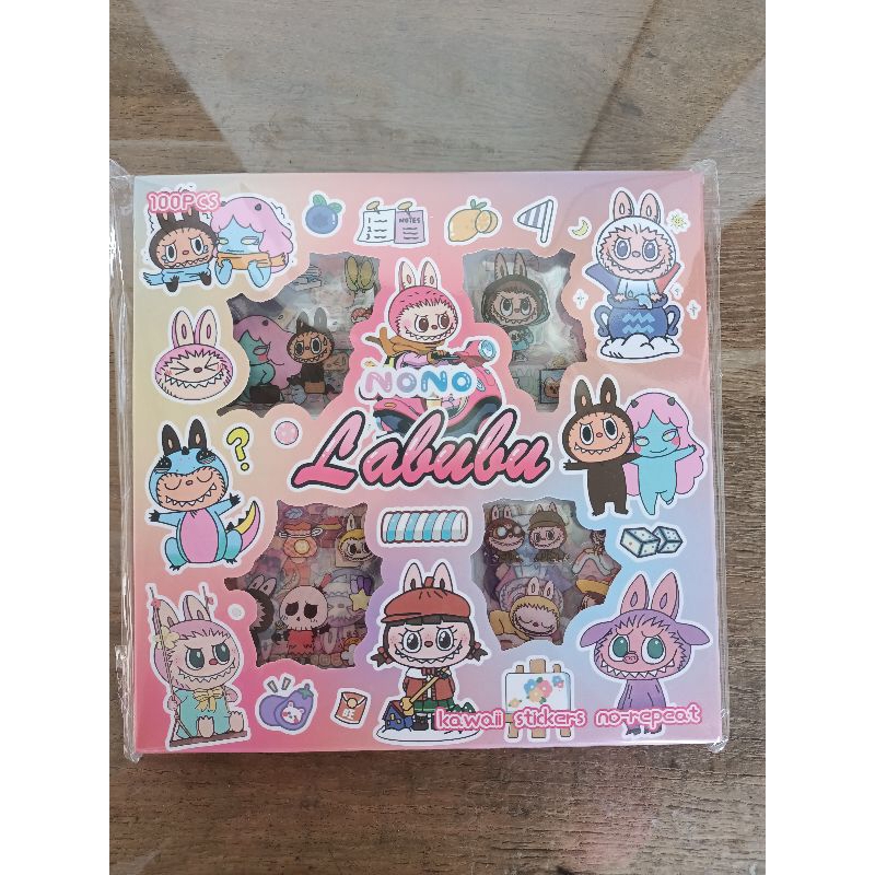 

sticker labubu || mainan tempel labubu || stiker labubu isi 100 lembar