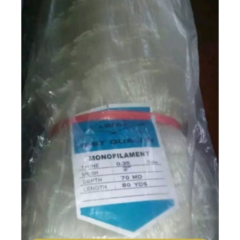 JARING IKAN ARIDA 2 INCH 0.35 70md/80yds YOKO