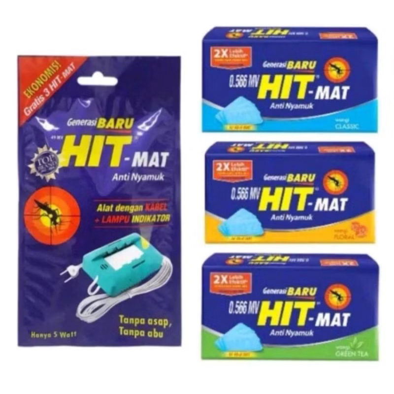 Hit Mat Alat & Refill Anti Nyamuk Listrik / Obat Nyamuk Elektrik