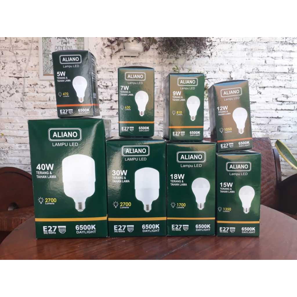 Paket Usaha 1kg Lampu Aliano Dus - LED Aliano Bergaransi
