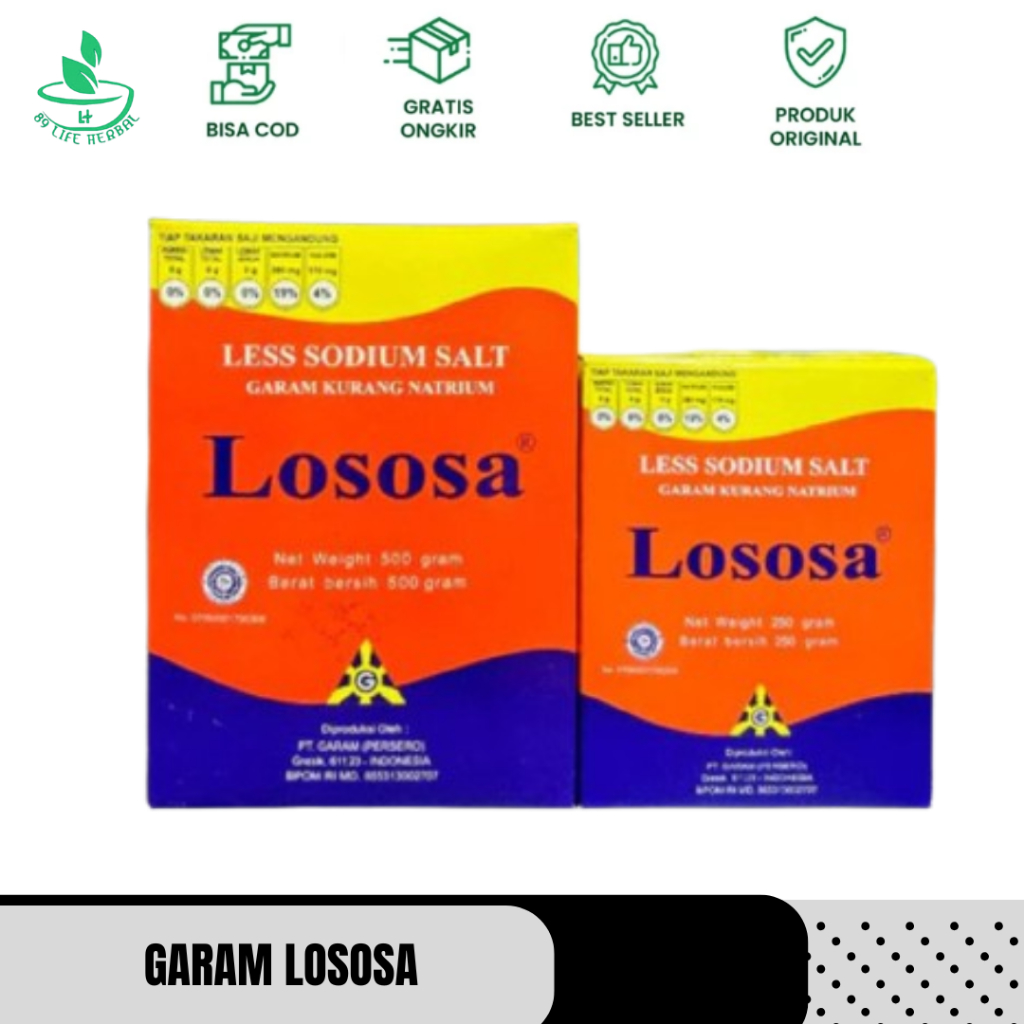 

GARAM LOSOSA RENDAH NATRIUM 250 GRAM DAN 500 GRAM[100%ORIGINAL]