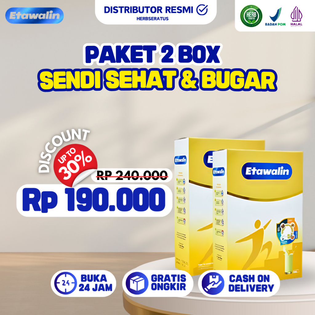 

2 Box Etawalin - Susu Kambing Etawa Solusi Masalah Tulang dan Sendi