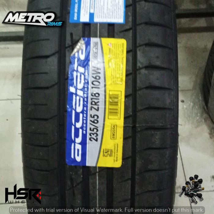 ban mobil  tubeless ring 18 235/65 merk accelera iota st68 ukuran 235 65 R18 mobil all new CRV, CX5