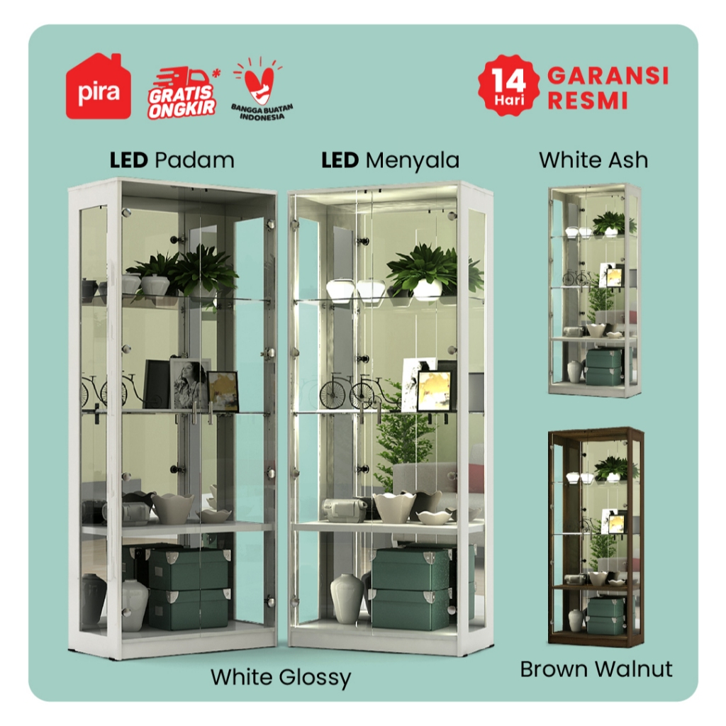 Pira - Voxy SC75 Lemari/Rak Display Kaca