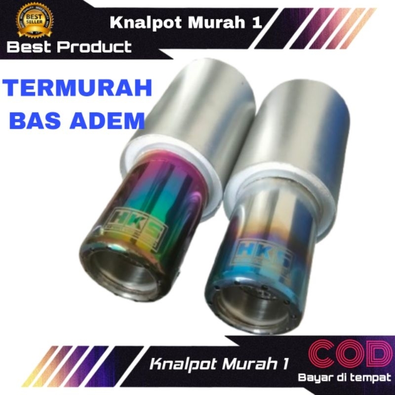 KNALPOT MOBIL HKS GRONEL MINI SUARA BAS ADEM UNTUK SEMUA JENIS MOBIL BENSIN DAN SOLAR