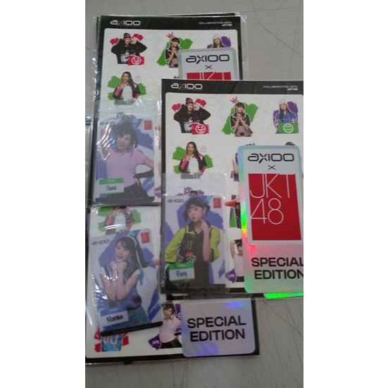 

STIKER PHOTO CARD JKT 48 x AXIOO ORIGINAL