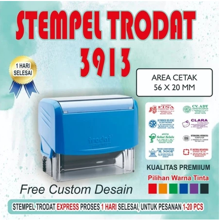 

Stempel Trodat / Trodat 3913 / Stempel Otomatis / Stempel Trodat Custom Stempel Trodat Murah