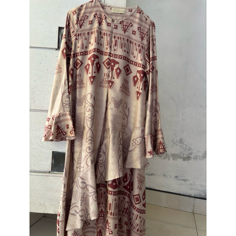 Pl cerana tunik velvet maroon sz s by wearing klamby