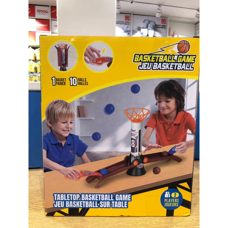 Miniso Dual-Player Tabletop Basketball Game (10 Balls)/Permainan Bola Basket Meja Pemain Ganda Minis
