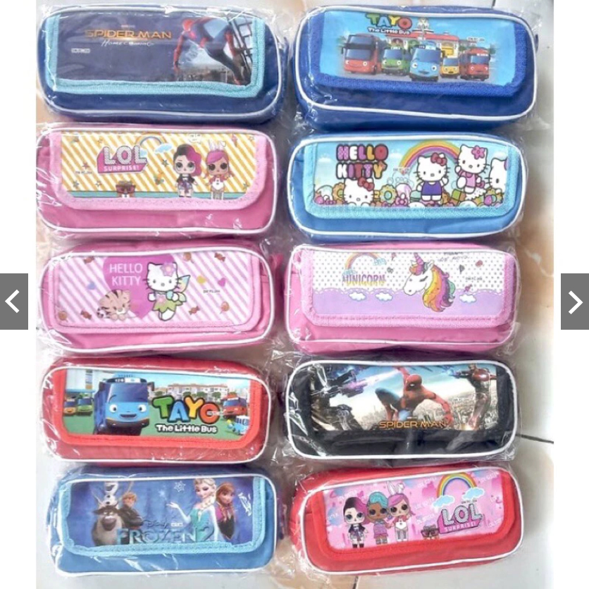

[GB] Tempat pensil kain murah tepak pensil motif / Tempat Pensil Anak karakter Lucu INV2