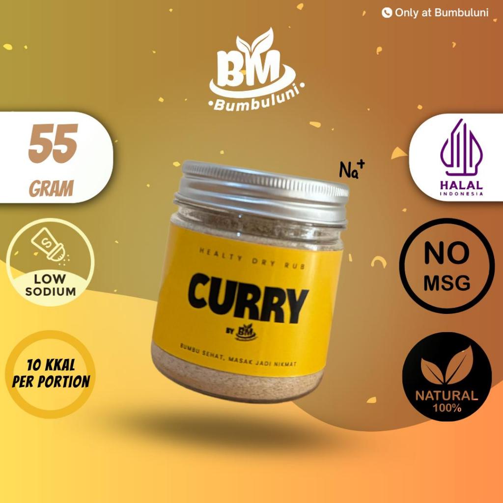 

Bumbuluni Dry Rub Bumbu Marinasi Serba Guna Rendah Kalori dan Lemak 55gr [Curry Seasoning]