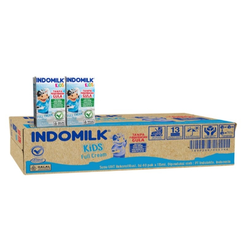 

Indomilk Kids Susu UHT Full Cream Tanpa Tambahan Gula Kotak 40 pcs x 115 ml - HARGA UNTUK 1 KARTON