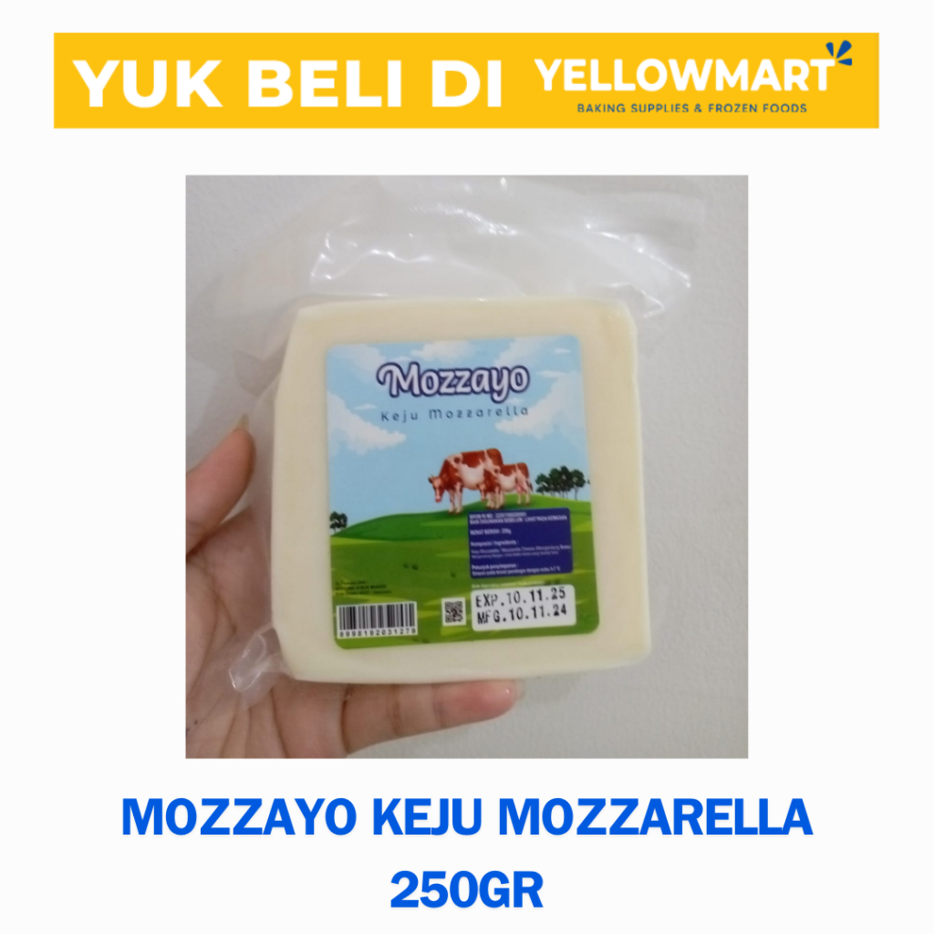 

Mozzayo Keju Mozzarella Frozen - 250gr