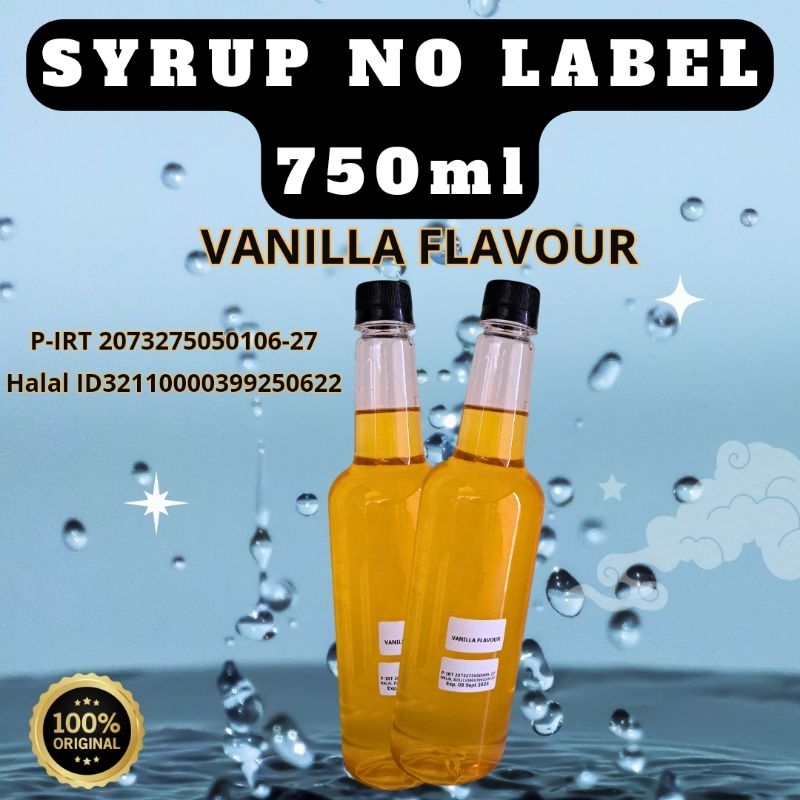 

Syrup VANILLA FLAVOUR No Lebel 750ml