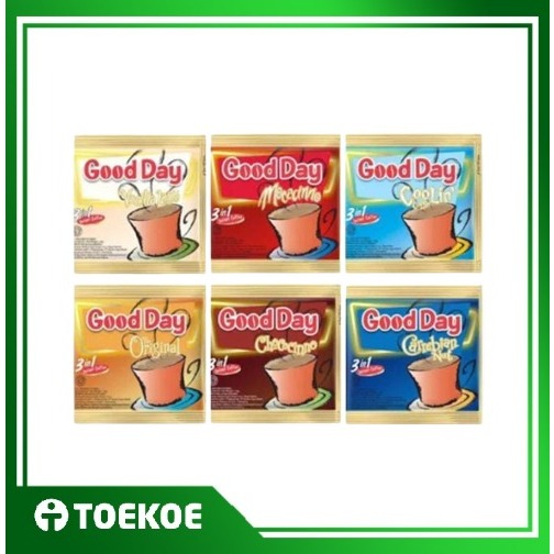 

TOEKOE Kopi Good Day Renceng Isi 10 Sachet